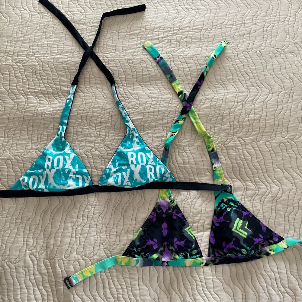 Two Roxy Swim Tops